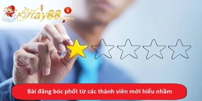 Bài đăng bóc phốt từ các thành viên mới hiểu nhầm